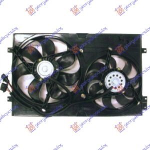 VENTILATOR HLADNJAKA (DUPLI) KOMPLET (BENZIN/DIZEL) - VW GOLF IV 1998-2004 (1J1/1J5)