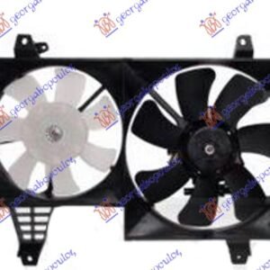 VENTILATOR (DUPLI) KOMPLET (2.0 TURBO BENZIN) (320/250mm) - VOLVO S40/V40 1995-2000 (644/645)