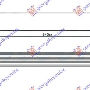 HLADNJAK INTERKULERA 1.6-2.0 D DIZEL (540x85x64) BRZA SPOJNICA - MINI COOPER/ONE 2006-2011 (R56)