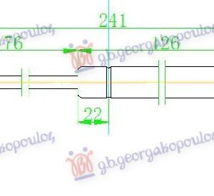 AMORTIZER HAUBE (241L-700N) - MINI COOPER/ONE 2006-2011 (R56)