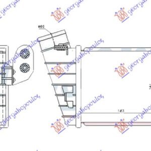 HLADNJAK INTERKULERA 1.8T (S3) (185X165X85) - AUDI A3 1996-2003 (8L1)