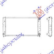 062706300.jpg HLADNJAK MOTORA BENZIN/DIZEL (+AC) (52.5x32x3.4) - VW JETTA 1979-1983 (16)