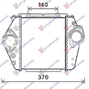 HLADNJAK INTERKULERA 2.0-2.2 DIZEL (200x230x64) - MAZDA 6 2008-2013 (GH/GJ/GL)