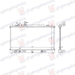HLADNJAK MOTORA 1.8/2.0 BENZIN (AUTO) (375x740x16) - MAZDA 6 2008-2013 (GH/GJ/GL)