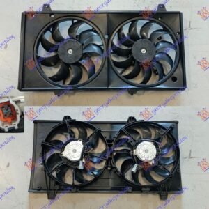 VENTILATOR (DUPLI) KOMPLET (1.8/2.0 BENZIN - 2.2 CRDT DIZEL) (4+4 PIN) - MAZDA 6 2008-2013 (GH/GJ/GL)