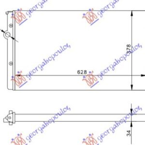 HLADNJAK MOTORA 1.9 TD (63x38) - VW GOLF III 1992-1998 (1H1/1H5)