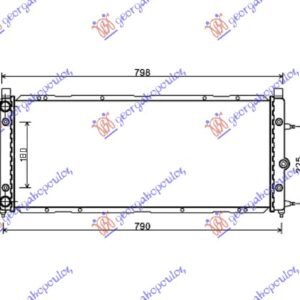 HLADNJAK MOTORA 1.8/2.0/1.9D/2.4D (72x32) - VW TRANSPORTER 1991-1996 (T4) (70A/70H/7DA/7DH)