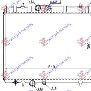 HLADNJAK MOTORA 1.8/2.0i 19V 2.0 HDi (+/-AC) (38x56x2.7) - CITROEN XSARA PICASSO 1999-2007 (N68)