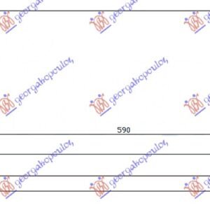 HLADNJAK MOTORA 1.6i 8V 1.9D (59x32) - VW CADDY PICK-UP 1996-2004 (9UF)