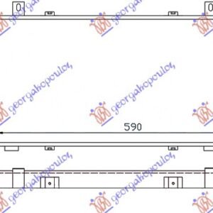 HLADNJAK MOTORA 1.6 (59x28) - VW CADDY PICK-UP 1996-2004 (9UF)