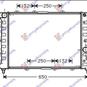 HLADNJAK MOTORA 1.9 JTD 2.4 JTD (58x39.5x24) (VALEO) - ALFA ROMEO 156 1997-2003 (932)
