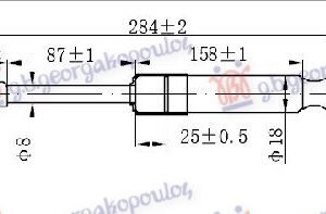 AMORTIZER HAUBE (285L-400N) - VOLVO XC60 2008-2013 (156)