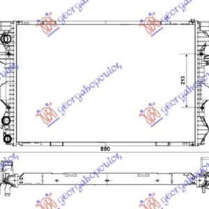 HLADNJAK MOTORA 2.0/3.2 BENZIN - 1.9 TDi DIZEL (MAN/AUTO) (710x470) (MEHANICKI SPOJ) - VW TRANSPORTER 2003-2010 (T5) (7HA/7HH/7EA/7EH)