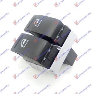 PREKIDAC U PREDNJIM VRATIMA (2 TASTERA) (4 PIN) - VW TRANSPORTER 2003-2010 (T5) (7HA/7HH/7EA/7EH)