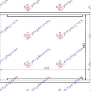 HLADNJAK MOTORA 1.2 TSI (62.5x45.2x34) - VW GOLF VI 2008-2013 (5K1)
