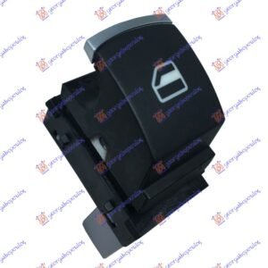 PREKIDAC U PREDNJIM (& ZADNJIM L=D) VRATIMA HROM/CRNI (3 PIN) - VW GOLF VI 2008-2013 (5K1)