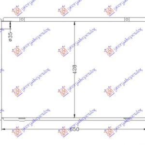 HLADNJAK MOTORA 2.4CC 8V (+/-AC) (65x44.5) - HYUNDAI H1 VAN 1998-2007 (A1)