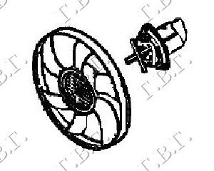 067306440.jpg VENTILATOR HLADNJAKA KOMPLET (1.4/1.6 BENZIN) (-AC) - RENAULT MEGANE L/B 1996-1998 (BA0/BA1)