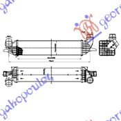 HLADNJAK INTERKULERA 2.0i16V - 2.0DCi (648x114x106) - RENAULT LAGUNA 2007-2015 (BT0/BT1)