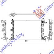 HLADNJAK MOTORA 2.0i 16V 2.0 DCi (67x41.7x26) - RENAULT LAGUNA 2007-2015 (BT0/BT1)