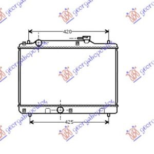 HLADNJAK MOTORA 1.3/1.6CC (+/-AC) 16V (35x52.5) - SUZUKI BALENO SDN 1994-1998 (EG)