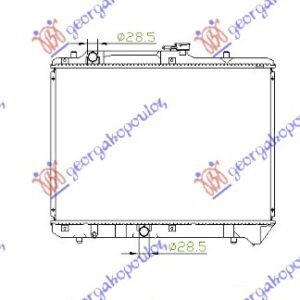 HLADNJAK MOTORA 1.3/1.6 BENZIN (+AC) (35x60.2x27) - SUZUKI BALENO SDN 1994-1998 (EG)