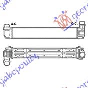 HLADNJAK INTERKULERA 2.0 DCi (655x105x100) - RENAULT MEGANE H/B - S.W. 2008-2014 (KM0/KM1)