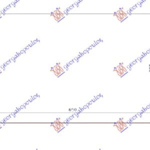 HLADNJAK MOTORA 2.0 16V TCE BENZIN / 1.9/2.0 dCi DIZEL (650x390x26) - RENAULT MEGANE H/B - S.W. 2008-2014 (KM0/KM1)