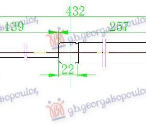 AMORTIZER GEPEK VRATA (431L-600N) - RENAULT MEGANE H/B - S.W. 2008-2014 (KM0/KM1)