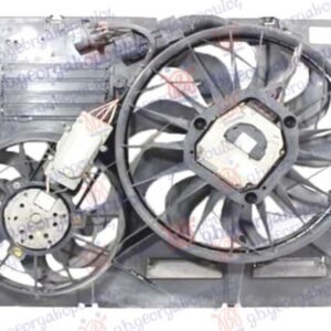 VENTILATOR KOMPLET DUPLI 3.0 DIZEL (600W) (300W) - AUDI Q7 2006-2009 (4LB)