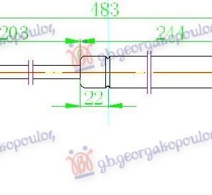 AMORTIZER HAUBE (485L-170N) - AUDI Q7 2006-2009 (4LB)