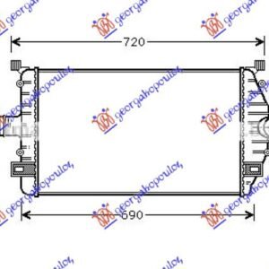 HLADNJAK INTERKULERA 1.9 TDI DIZEL (600x333) - RENAULT ESPACE 1992-2003 (J/S63/JEO)