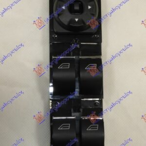 PREKIDAC U PREDNJIM VRATIMA CRNI/SREBRNI (4 TASTERA) (3 PIN) - FORD GALAXY 2006-2011 (WA6)
