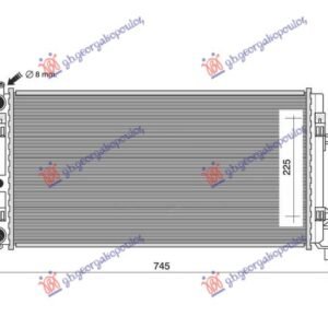HLADNJAK MOTORA 1.2/1.6 12/16V - 1.2/1.6 TDi (65x34) (VALEO) - SEAT IBIZA 2008-2012 (6J5/6P1)