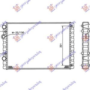 HLADNJAK MOTORA 1.4 FSI BENZIN - 1.7/1.9 DIZEL (51x38) - VW POLO 1994-1999 (6N1)