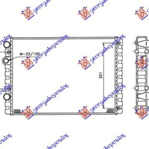 HLADNJAK MOTORA 1.4 FSI BENZIN - 1.7/1.9 DIZEL (51x38) (MAHLE BEHR) - VW POLO 1994-1999 (6N1)