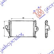 HLADNJAK INTERKULERA 2.0i TURBO BENZIN - 2.0 HDI-2.1 TD - CITROEN XANTIA 1993-2001 (X1/X2)
