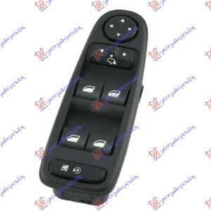 PREKIDAC U PREDNJIM VRATIMA (4 TASTERA) (9 PIN) - CITROEN C4 PICASSO/GRAND PICASSO 2007-2014 (UD/UA)