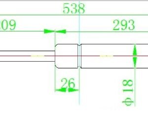 AMORTIZER GEPEK STAKLA (526.5L-125N) - CITROEN C4 PICASSO/GRAND PICASSO 2007-2014 (UD/UA)