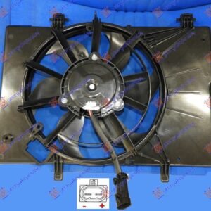 VENTILATOR KOMPLET (BENZIN/DIZEL) (+AC) - FORD FIESTA 2008-2013 (CB1/JHJD)
