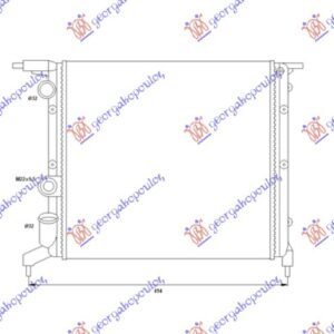 HLADNJAK MOTORA 1.2/1.4cc 8V (39x38) (ZATVOREN SISTEM) - RENAULT CLIO I 1990-1994 (B C57/5 357)