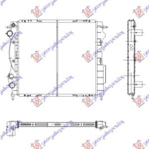 HLADNJAK MOTORA 1.2/1.4 8V (+AC) (43x40) - RENAULT CLIO I 1990-1994 (B C57/5 357)