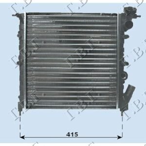 HLADNJAK MOTORA 1.1CC (-AC) (35x35) - RENAULT CLIO I 1990-1994 (B C57/5 357)