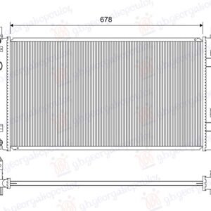 HLADNJAK MOTORA 1.8/2.0i 16V (67.5x36.8) 09- (VALEO) - MAZDA 5 2005-2010 (CR)