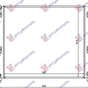 HLADNJAK MOTORA 3.0 CRD DIZEL (590x515x37) - JEEP GRAND CHEROKEE 2005-2008 (WH/WK)