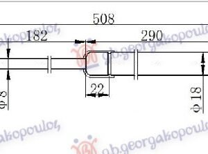 AMORTIZER GEPEK VRATA (505L-585N) - JEEP GRAND CHEROKEE 2005-2008 (WH/WK)