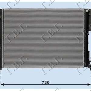 HLADNJAK MOTORA BENZIN (+AC) (39x39.5x1.9) - RENAULT 9 1981-1992 (L42)
