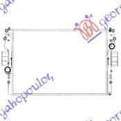 HLADNJAK MOTORA 2.8D-TDi (+AC) (65x45x37) - IVECO DAILY 2000-2007