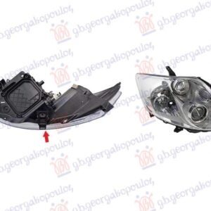 FAR ELEKTRICNI HROM (VALEO TIP) (BEZ MOTORA) (TYC) - TOYOTA AURIS 2006-2010 (E15)