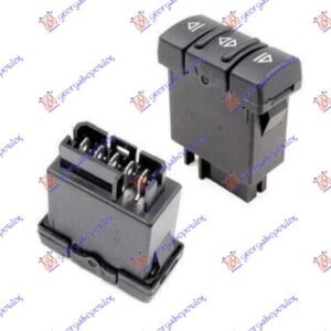 PREKIDAC U PREDNJIM VRATIMA (2 TASTERA) (5 PIN) - RENAULT 19 1988-1992 (B/C53/L53/D53)